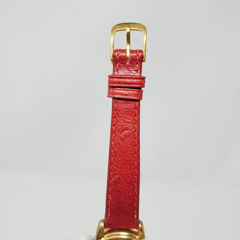 Disney X Lorus Minnie Mouse Gold Quartz Watch Vintage Rare H2F